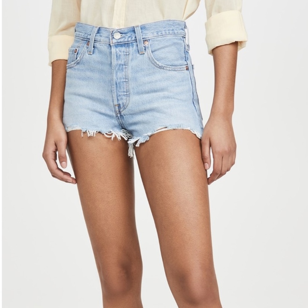 Levi 501 original denim shorts